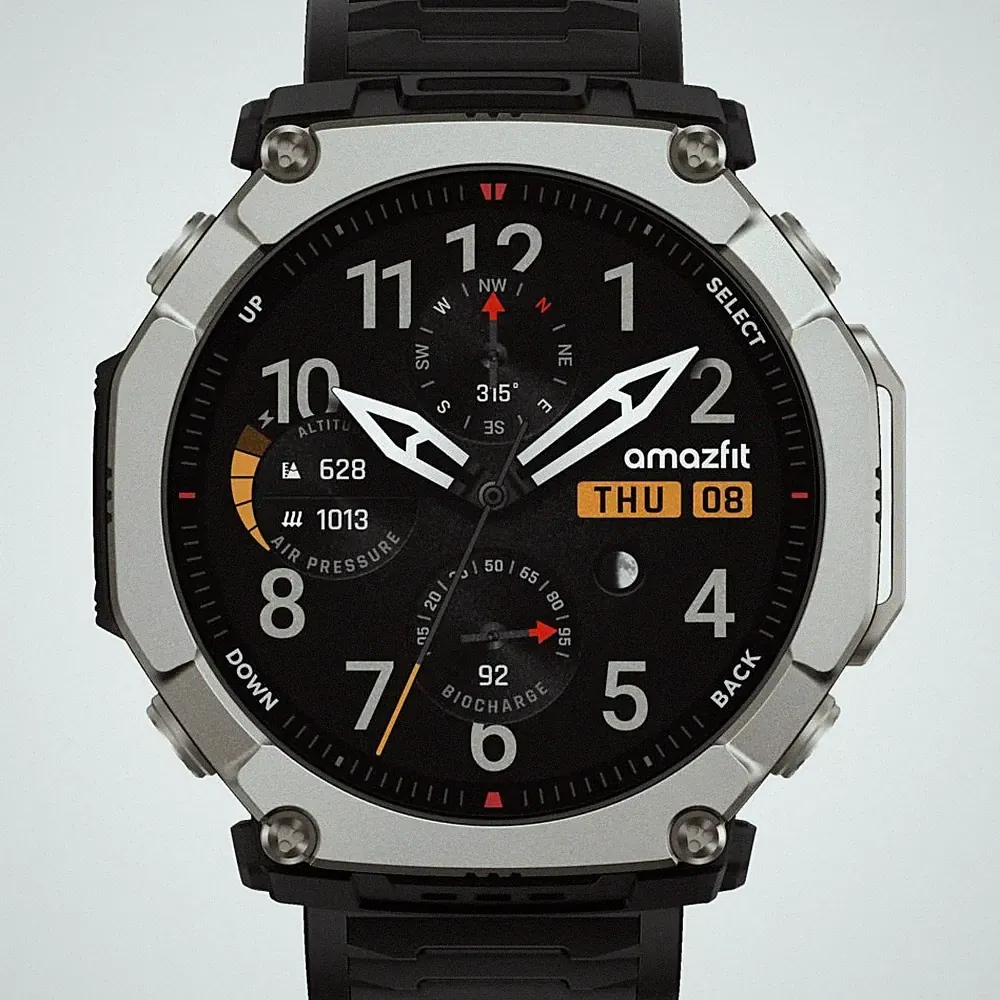 Amazfit T-Rex Ultra 2 Smartwatch Black (26 mm) Silikon