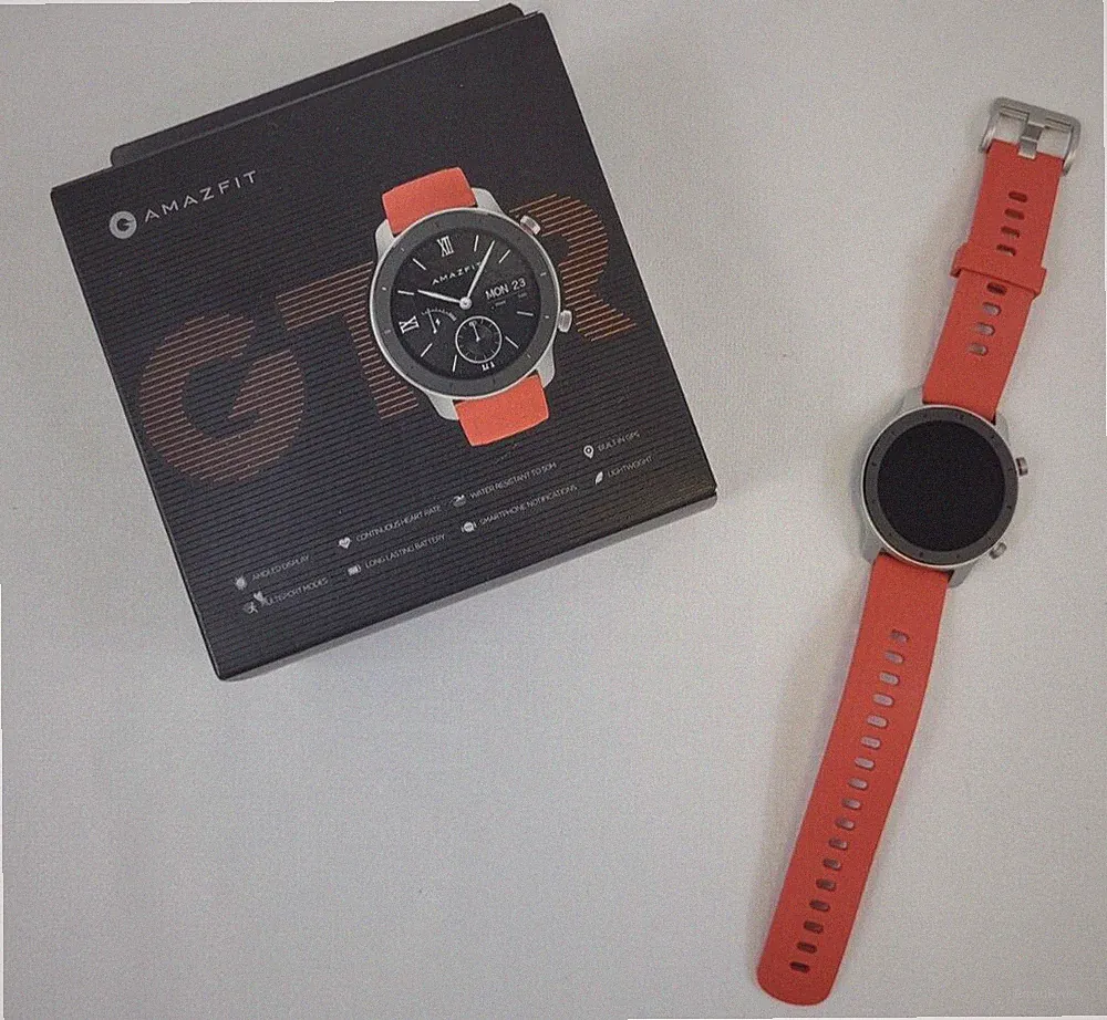 Amazfit W1910TY5N GTR Smartwatch - Rot Wie neu Smartwatch Mit OVP Ohne Ladekabel