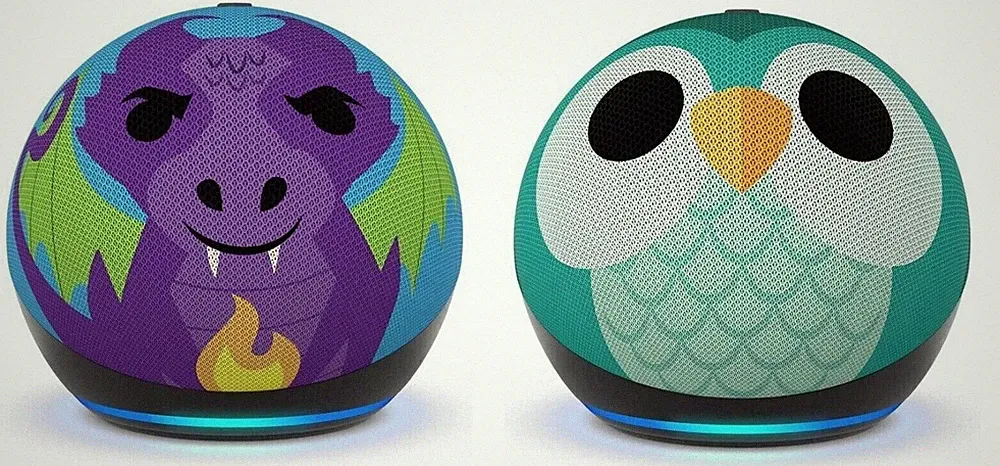 Amazon Echo Dot 5. Generation Alexa Bluetooth Kids Dragon Owl Lautsprecher...