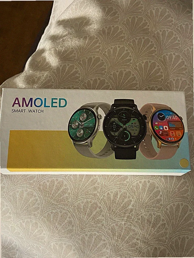 Goldene AMOLED Smartwatch für Damen