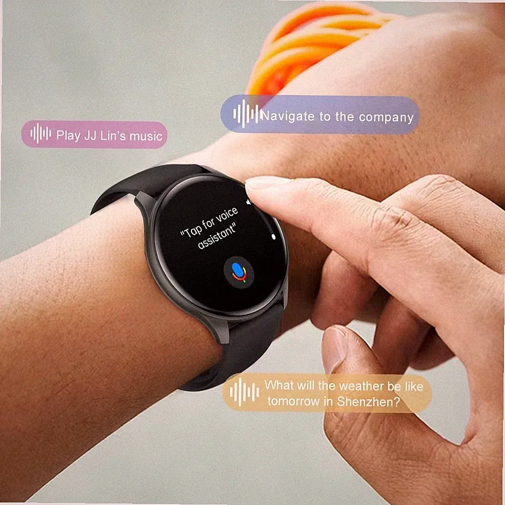 AMOLED Smartwatch Armband Pulsuhr Herren Damen Fitness Tracker Sport Uhr