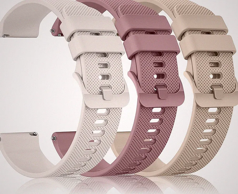 Amzpas 3 Stück Ersatz Uhrenarmbänder 20mm 22mm Armband,Silikon Uhrenarmband mit