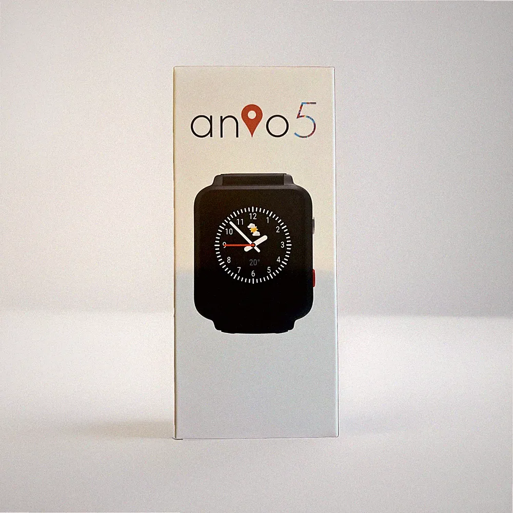 Anio 5 Kinder-Smartwatch ,SOS,GPS,Nano Sim Karte (rot)