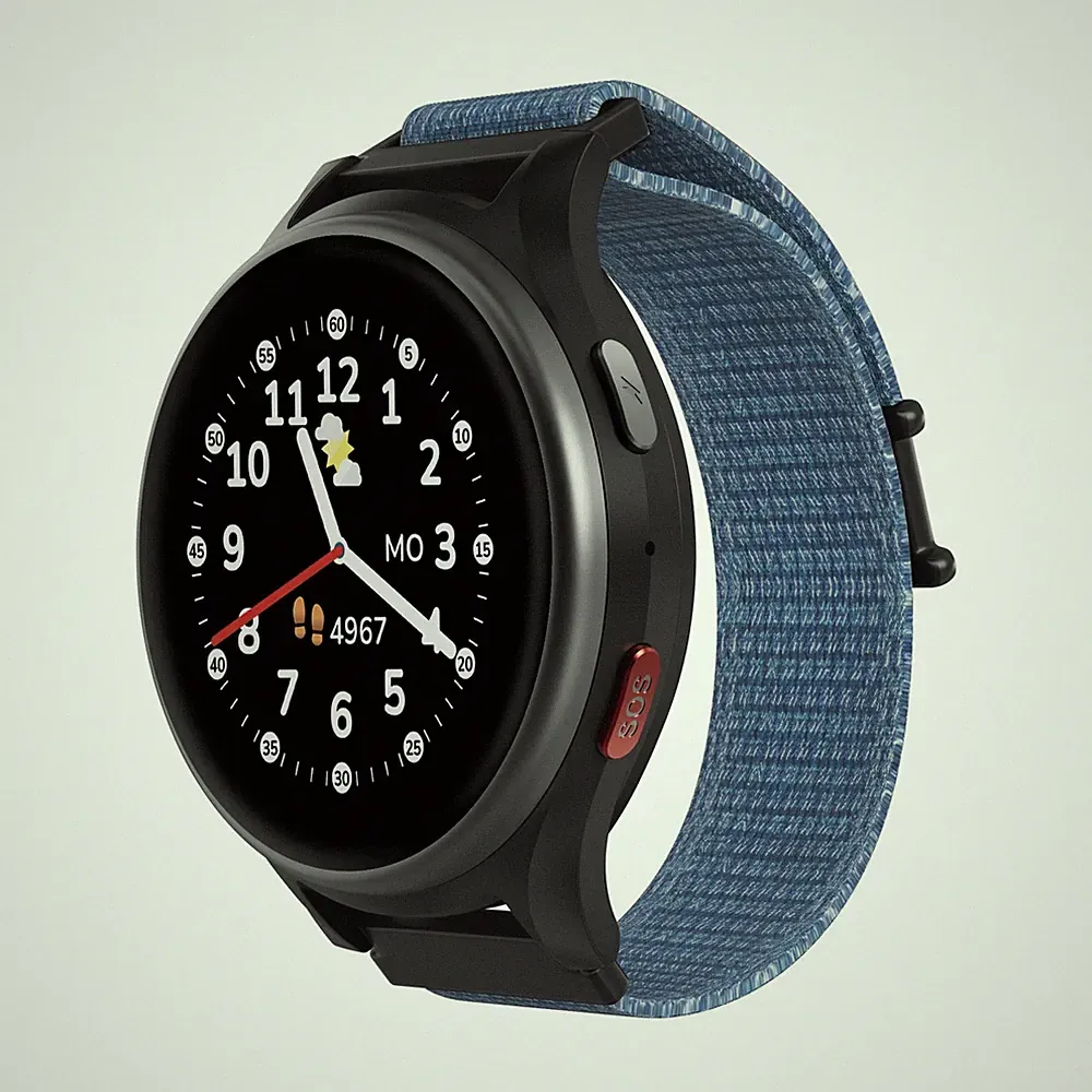 ANIO 6 Smartwatch Blau für Kinder mit GPS und Telefonfunktion