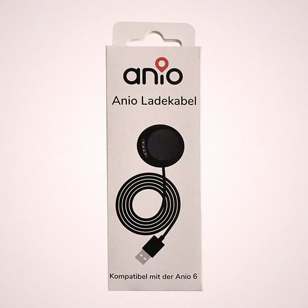 Anio USB-Ladekabel für Anio 6 USB-A Anschluss für Kinder Smartwatch Schwarz