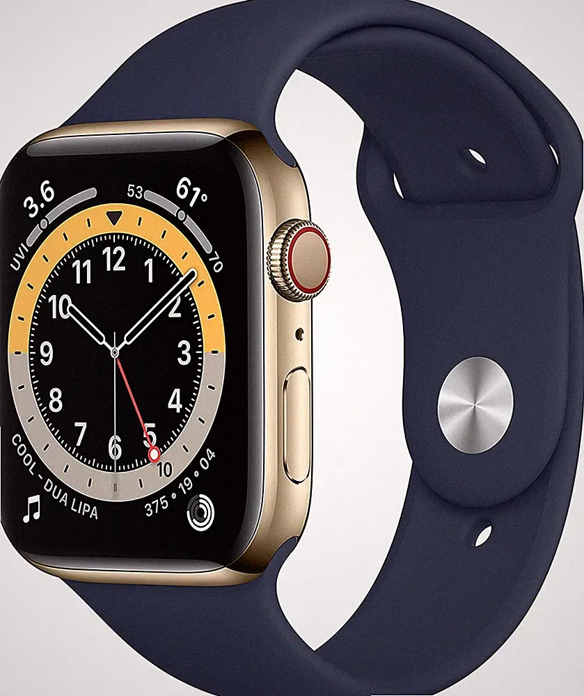 APPLE APPLE Watch Series 6 (GPS + Cellular) 44mm Smartwatch Edelstahl