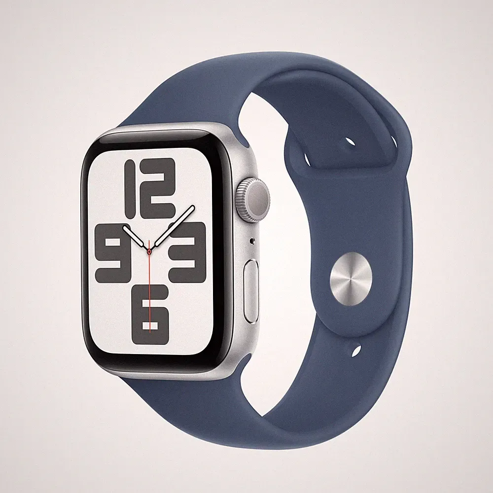 Apple Smartwatch Watch SE 44 mm Silber WLAN GPS OLED