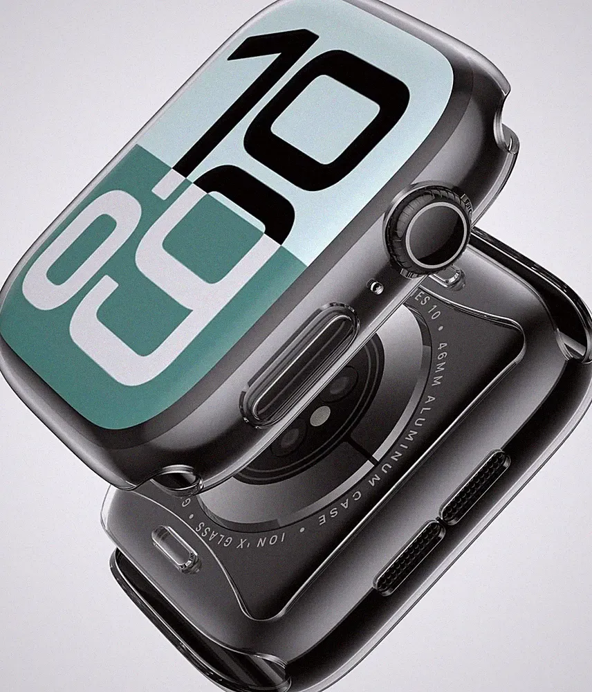Apple Watch Schutzhülle 46mm, TPU Displayschutz, ultradünn, klar, kompatibel
