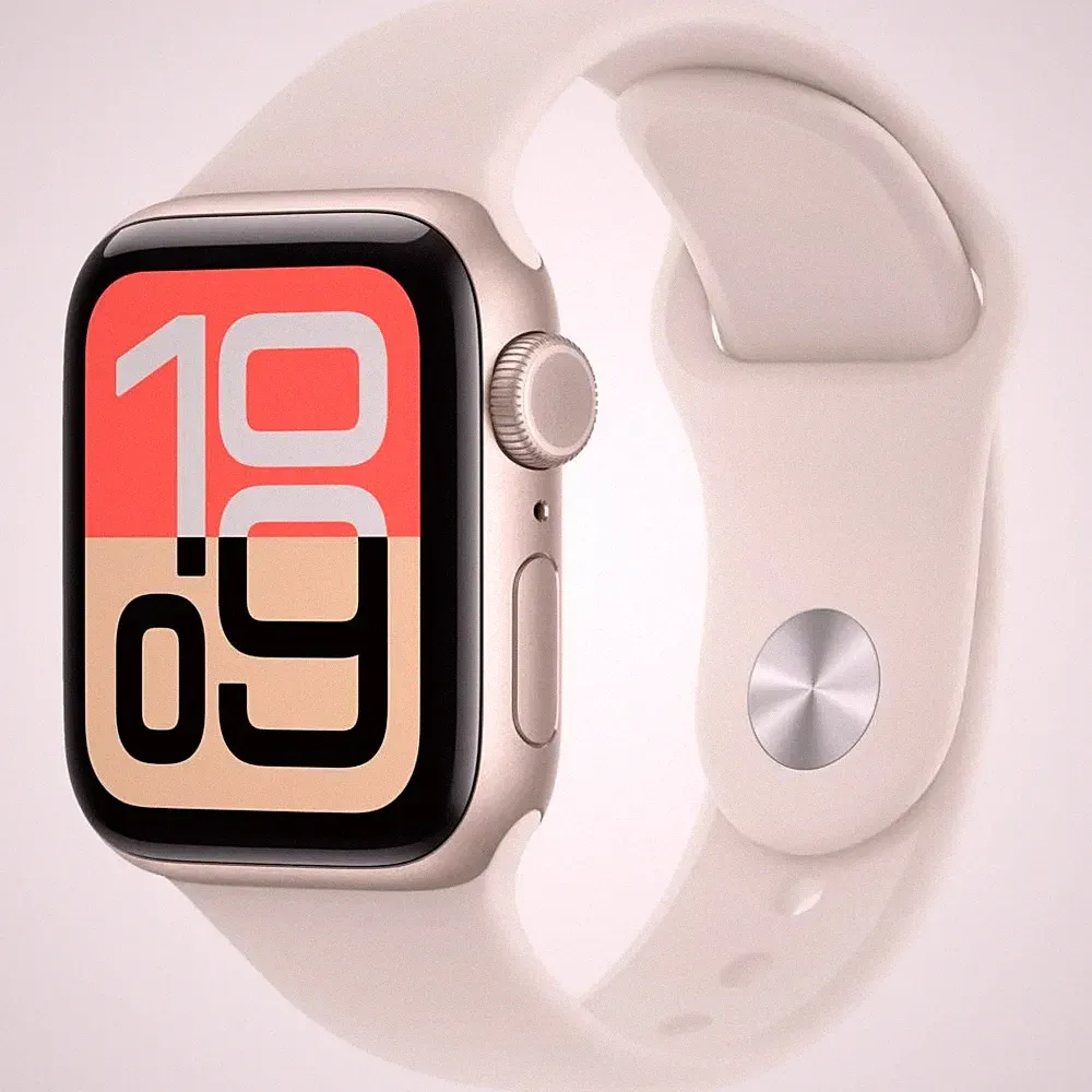 Apple Watch SE 3 Cellular 40 Smartwatch Polarstern (130-180 mm) Fluorelastomer