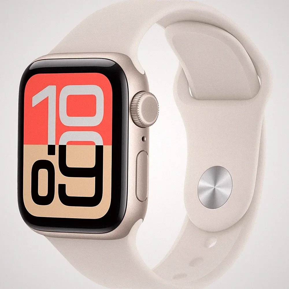 Apple Watch SE 3 Cellular 40 Smartwatch Polarstern (130-180 mm) Fluorelastomer