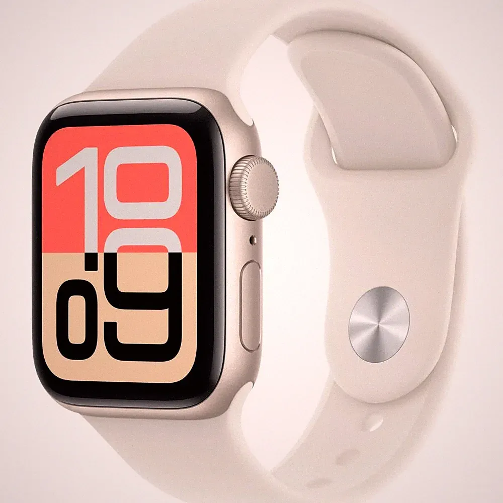 Apple Watch SE 3 GPS 40 Smartwatch Polarstern (130-180 mm) Fluorelastomer