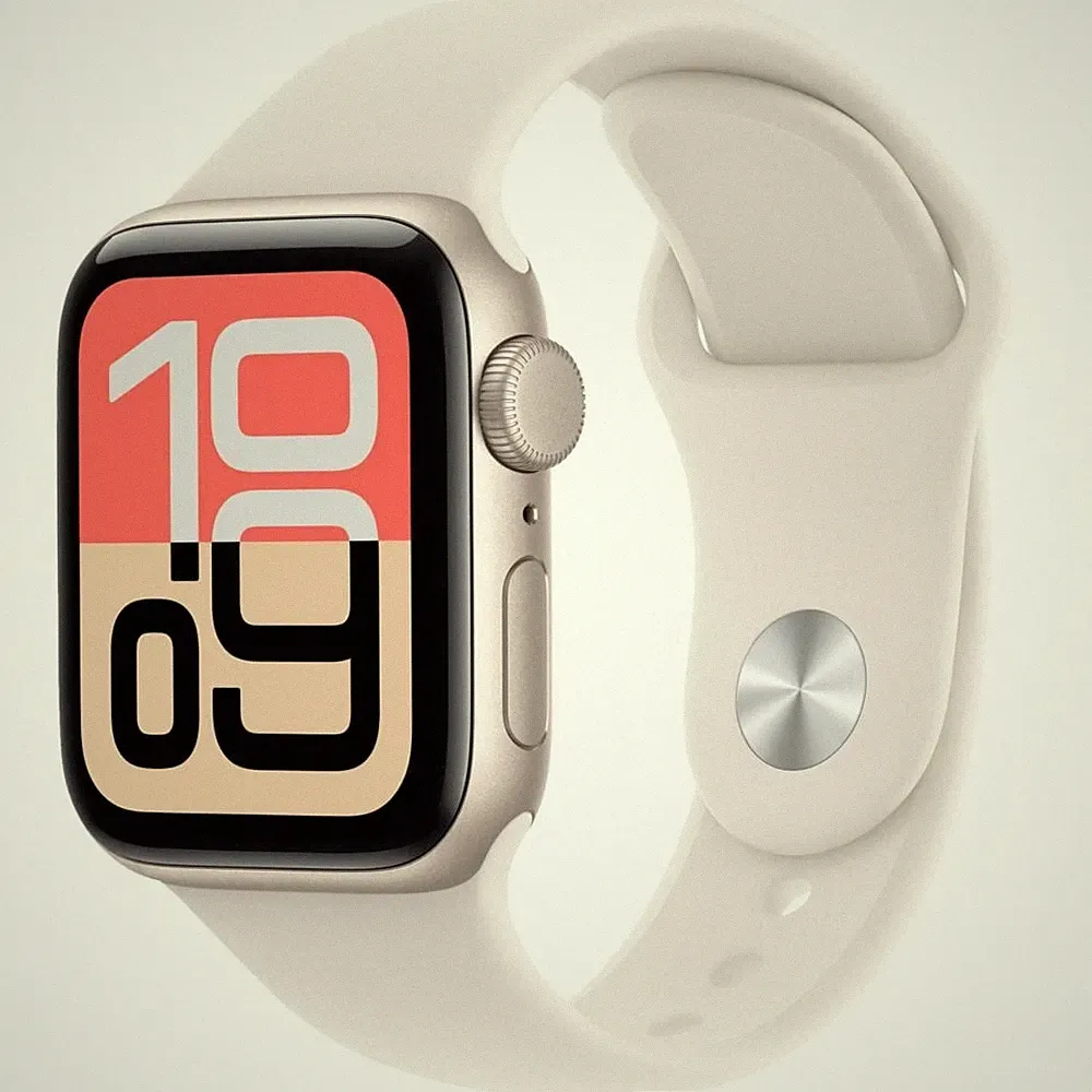 Apple Watch SE 3 GPS 40 Smartwatch Polarstern (130-180 mm) Fluorelastomer