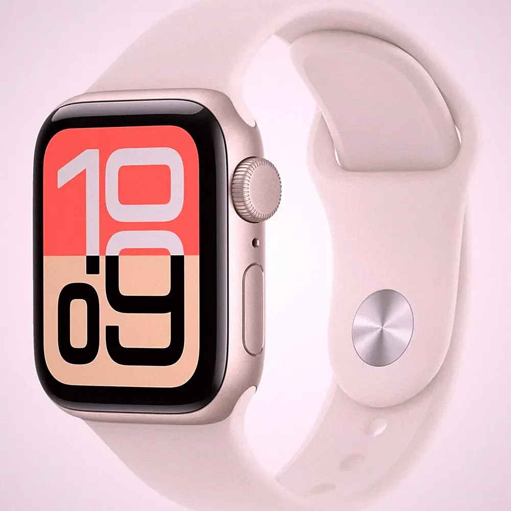 Apple Watch SE 3 GPS 40 Smartwatch Polarstern (130-180 mm) Fluorelastomer