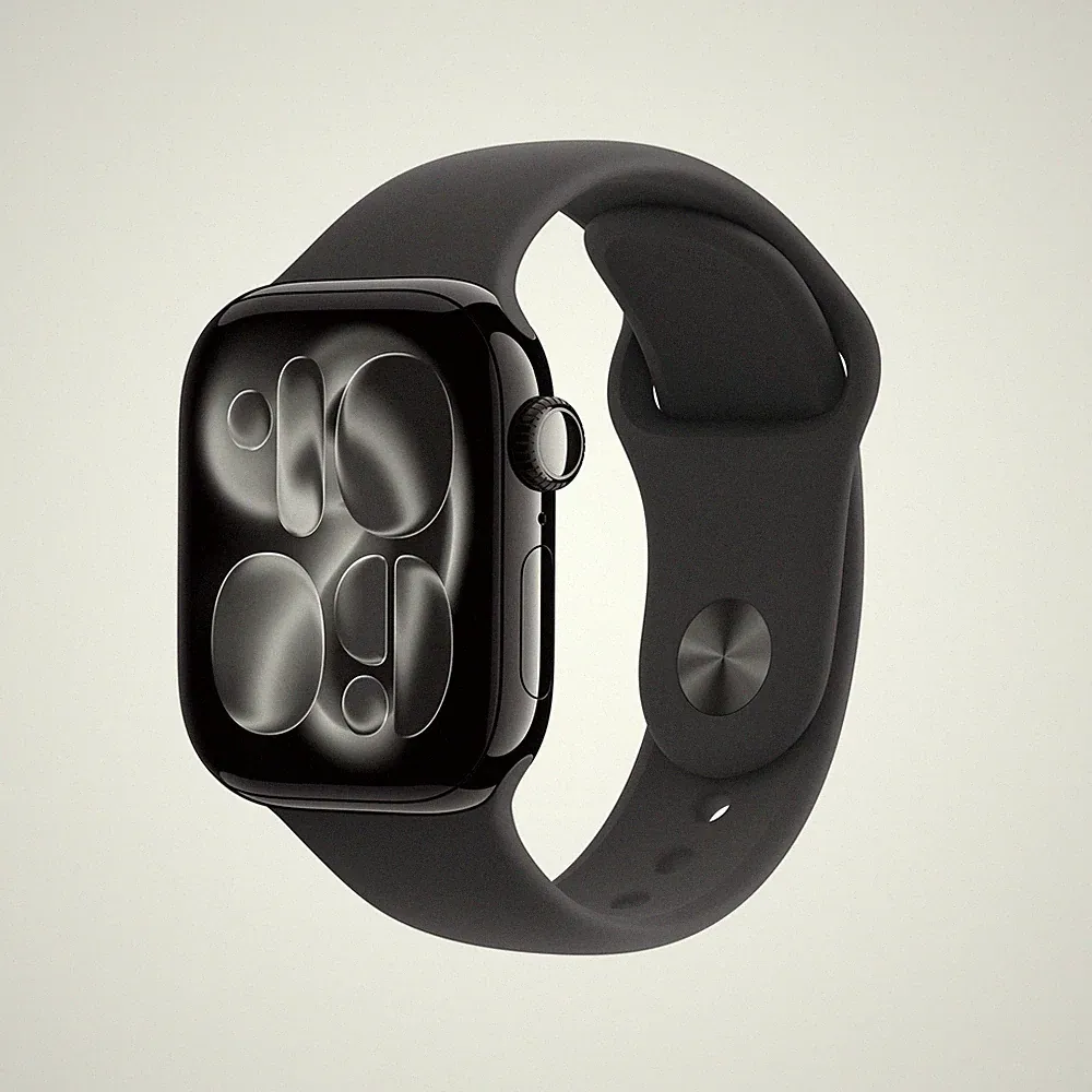 Apple Watch Series 11 GPS + 5G 42mm Alu Diamantschwarz/Schwarz S/M Smartwatch