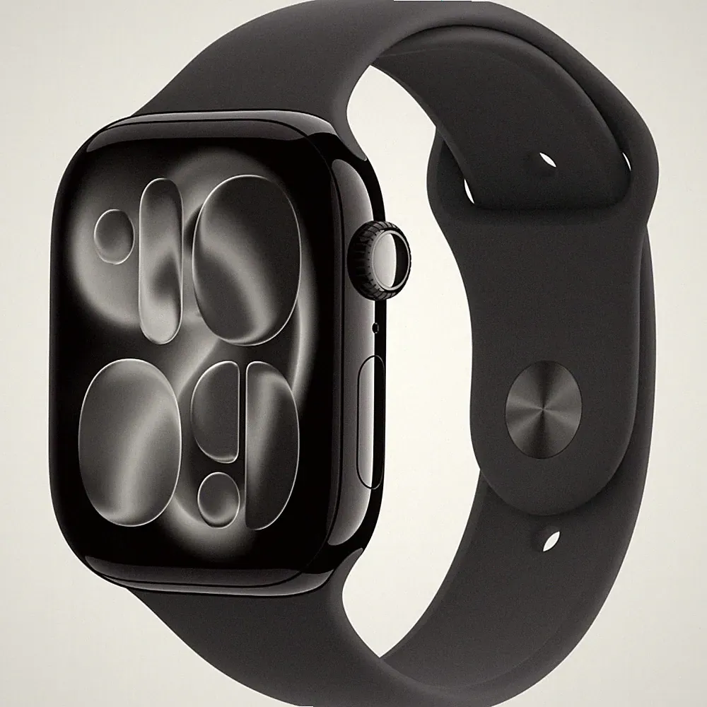 Apple Watch Series 11 Sport Band M/L 46mm Aluminium GPS diamantschwarz/schwarz