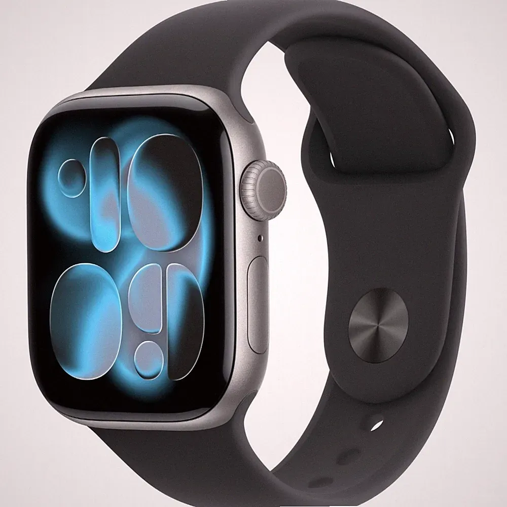Apple Watch Series 11 Sportband M/L 42mm Aluminium Case GPS space grau/schwarz