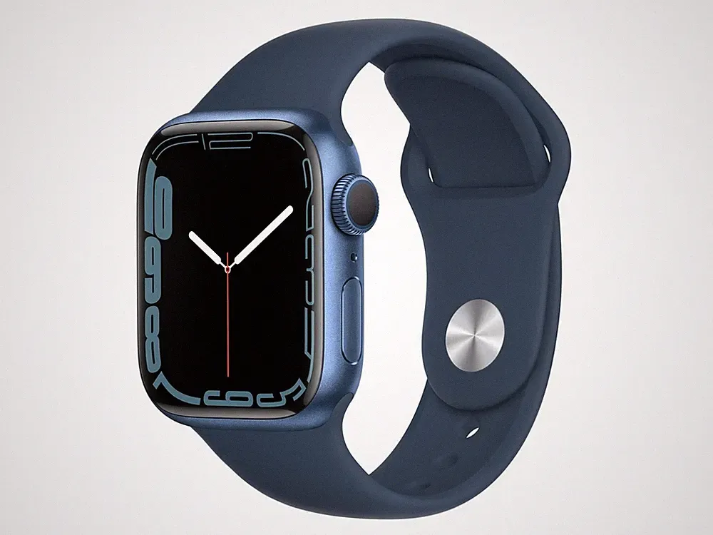 Apple Watch Series 7 (41 mm) Blau GPS Apple Smartwatch 3 Jahre Gewähr