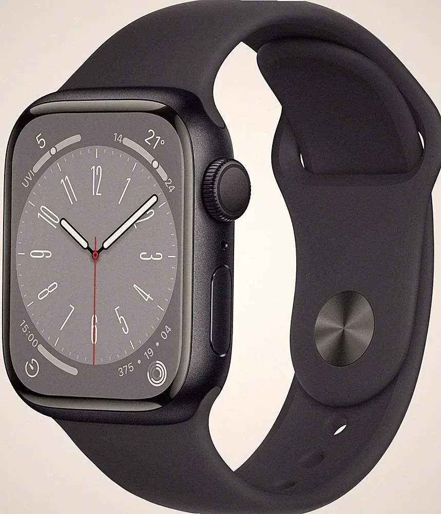 Apple Watch Series 8 (41 mm) Mitternacht GPS Apple Smartwatch 3 Jahre Gewähr