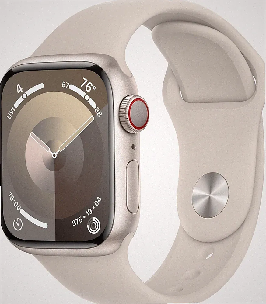 Apple Watch Series 9 GPS Cellular 41mm Smartwatch Starlight Sportband MRHN3QF/A