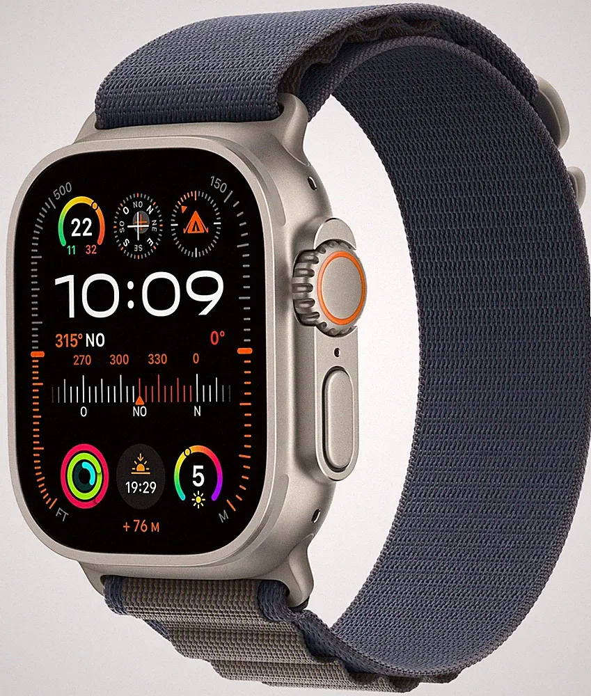 Apple Watch Ultra 2 Digital 49 mm S Smartwatch Rechteckig IP6X 72 h 4G Titan