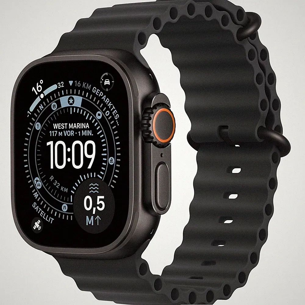 Apple Watch Ultra 3 49mm Titan Black Ocean Band Black GPS + Cellular Smartwatch