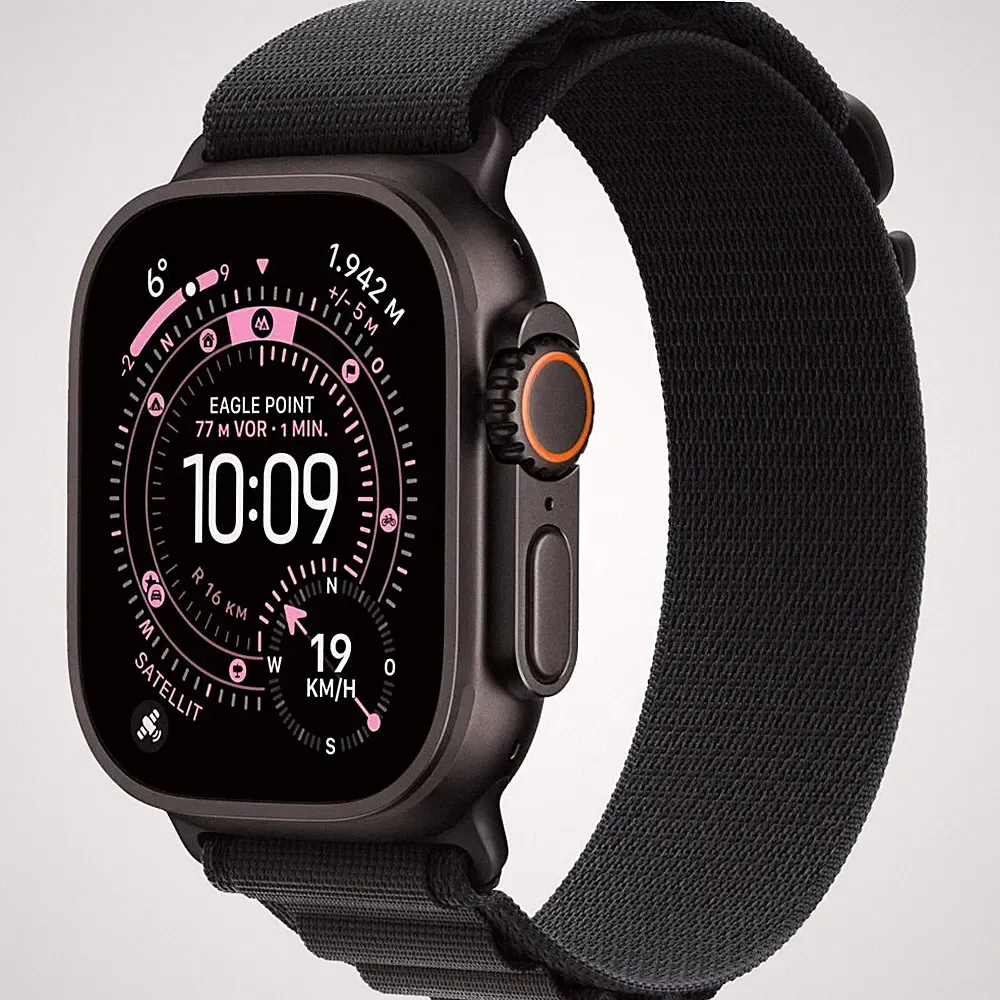 Apple Watch Ultra 3 GPS + Cellular 49 Smartwatch Schwarz (145-190 mm) Polyester
