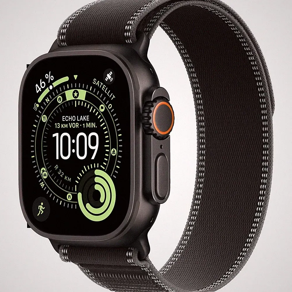 Apple Watch Ultra 3 GPS + Cellular 49 Smartwatch Schwarz/Kohlegrau (145-220 mm)