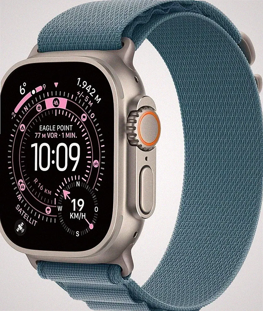 Apple Watch Ultra 3 Natural Titan 49mm Alpine Light Blue Neu OVP
