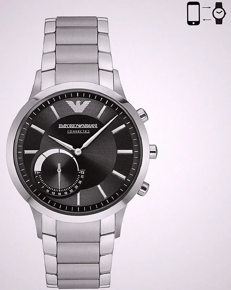 Edelstahl Hybrid-Smartwatch