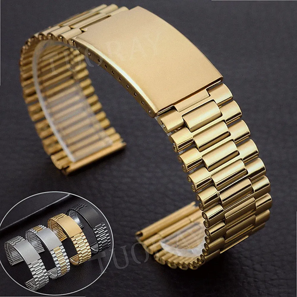 Armband 18 20 22mm Universal Metall Edelstahlband Smartwatch Ersatz Uhrenarmband