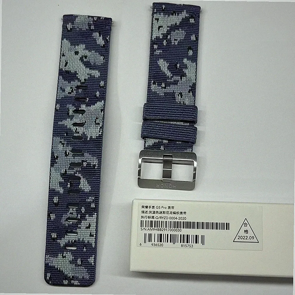 Armband 22mm für Huawei Honor GS Pro Smartwatch Uhrenarmband aus Nylongeflecht