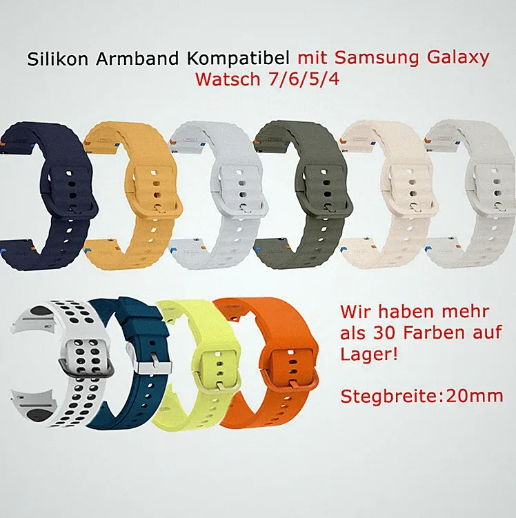 Armband für Samsung Sport Galaxy Smart Watch 4/5 40/44mm Watch 4 Classic 42/46