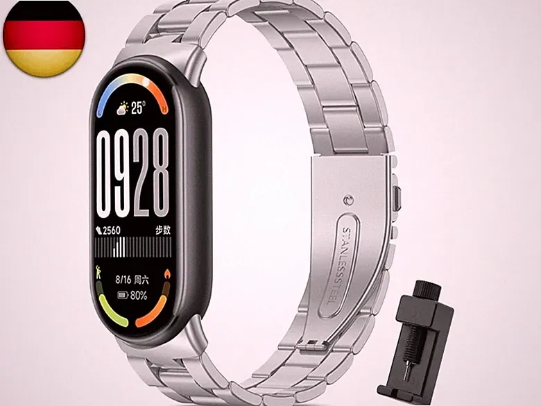 Armband Kompatibel mit Xiaomi Mi Band 10/9/8 Damen/Herren,Einstellbar Armbänder
