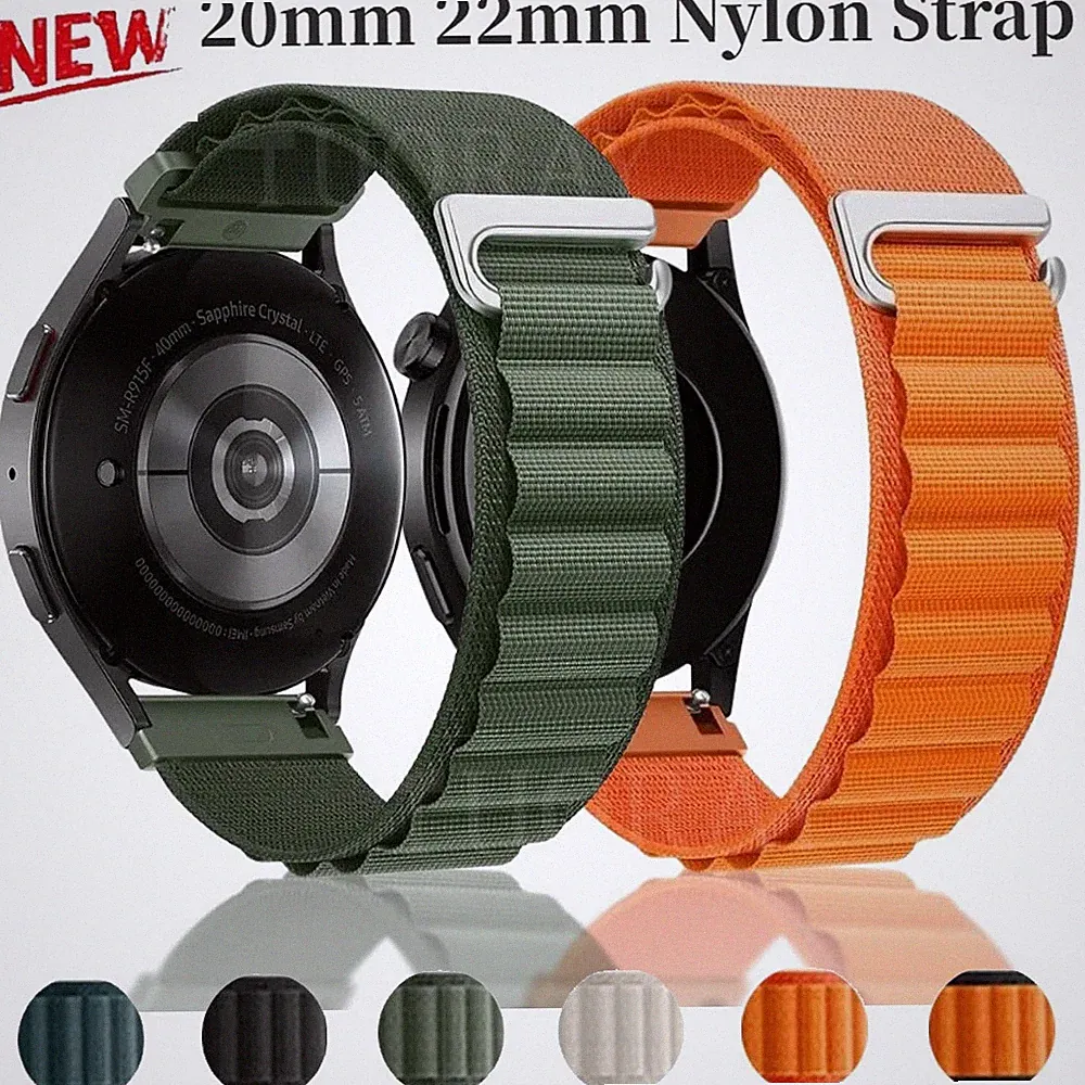 Armband Nylon Für Samsung Galaxy Smart Watch 7 6 5 4 3 40/44mm Classic 46/47mm