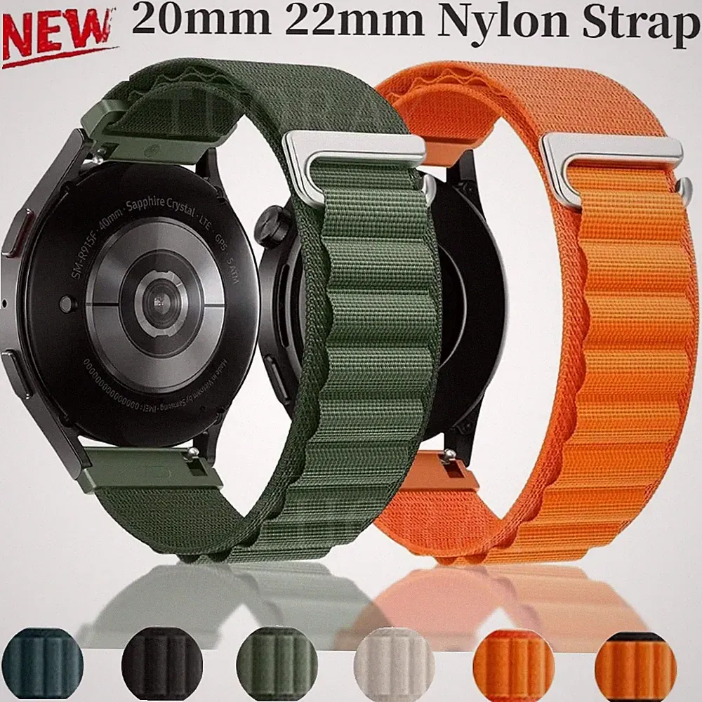 Armband Nylon Für Samsung Galaxy Smart Watch 7 6 5 4 3 40/44mm Classic 46/47mm