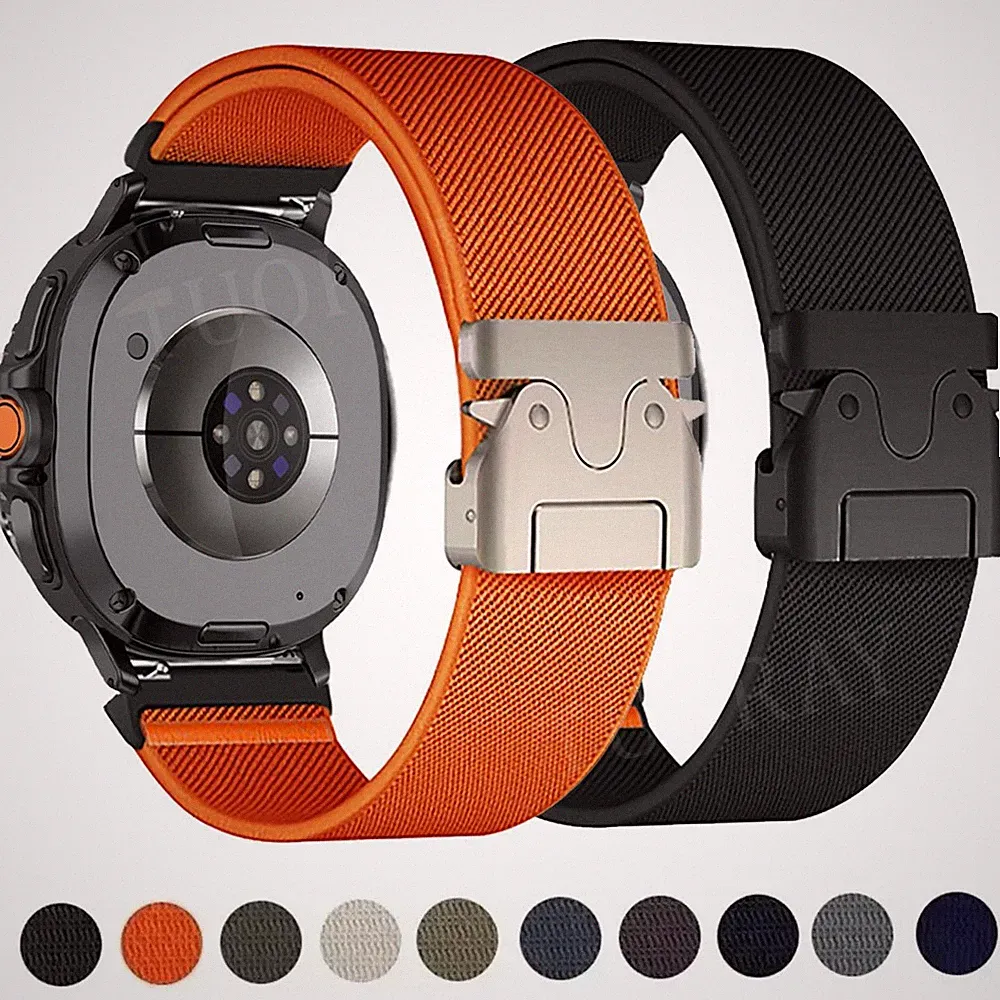 Armband Nylon für Samsung Galaxy Smart Watch 8 40 44mm/ 8 Classic 46mm/ Ultra 2