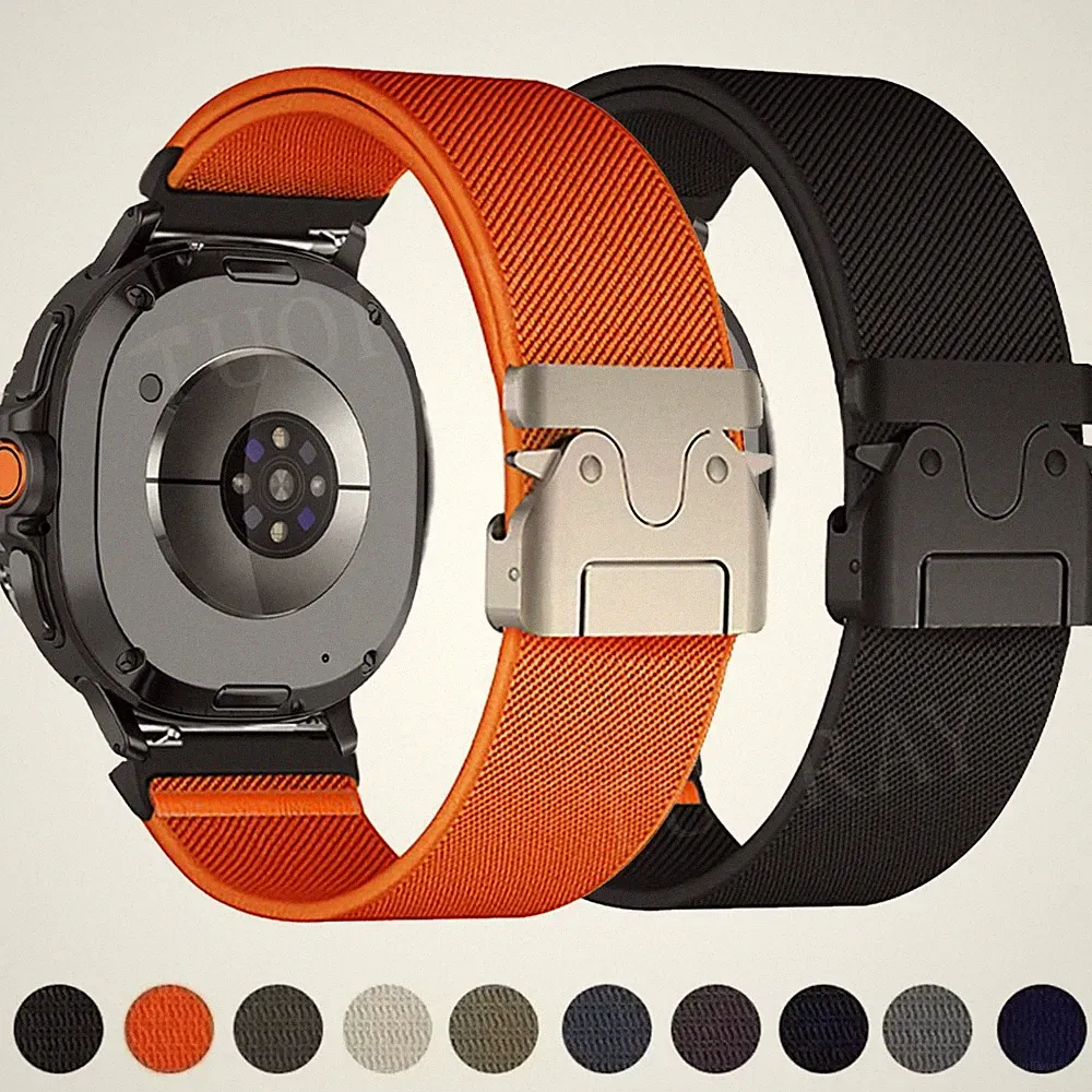 Armband Nylon für Samsung Galaxy Smart Watch 8 40 44mm/ 8 Classic 46mm/ Ultra 2