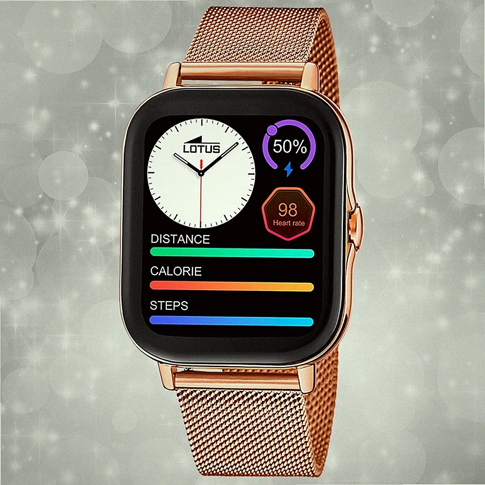 Armbanduhr Edelstahl kupfer rosegold Damen Uhr Lotus Smartwatch Sport UL50045/1