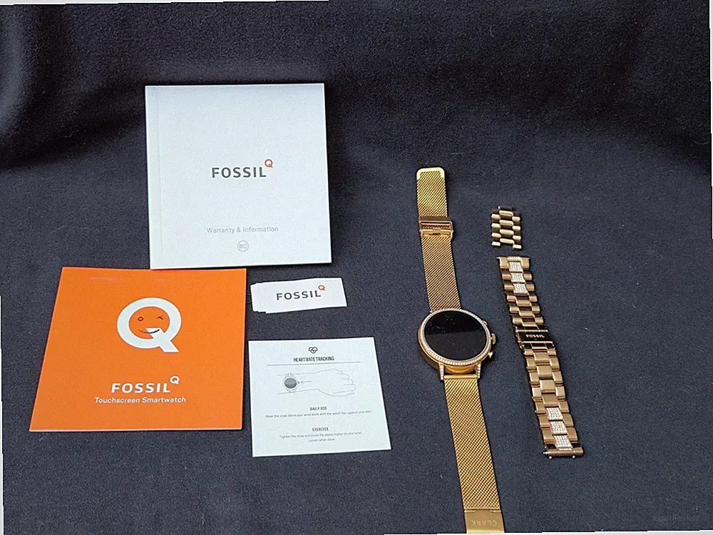 Armbanduhr Fossil Q Venture HR Gen. 4 Smartwatch DW7F1 Damenuhr Gold Roségold