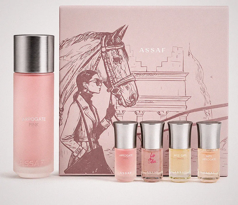 ASSAF Pink Luxus Duftset für Damen – 4-teiliges Parfum Geschenkset Neu & OVP