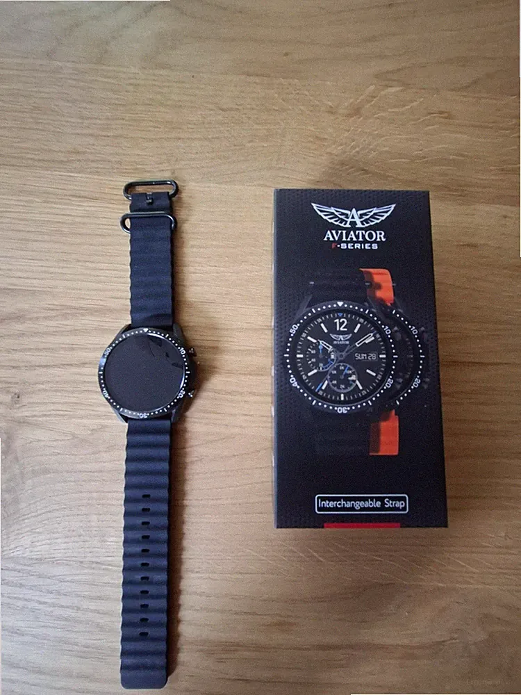 Aviator F-Series Armbanduhr/Smart Watch - Armband austauschbar (schwarz/orange)