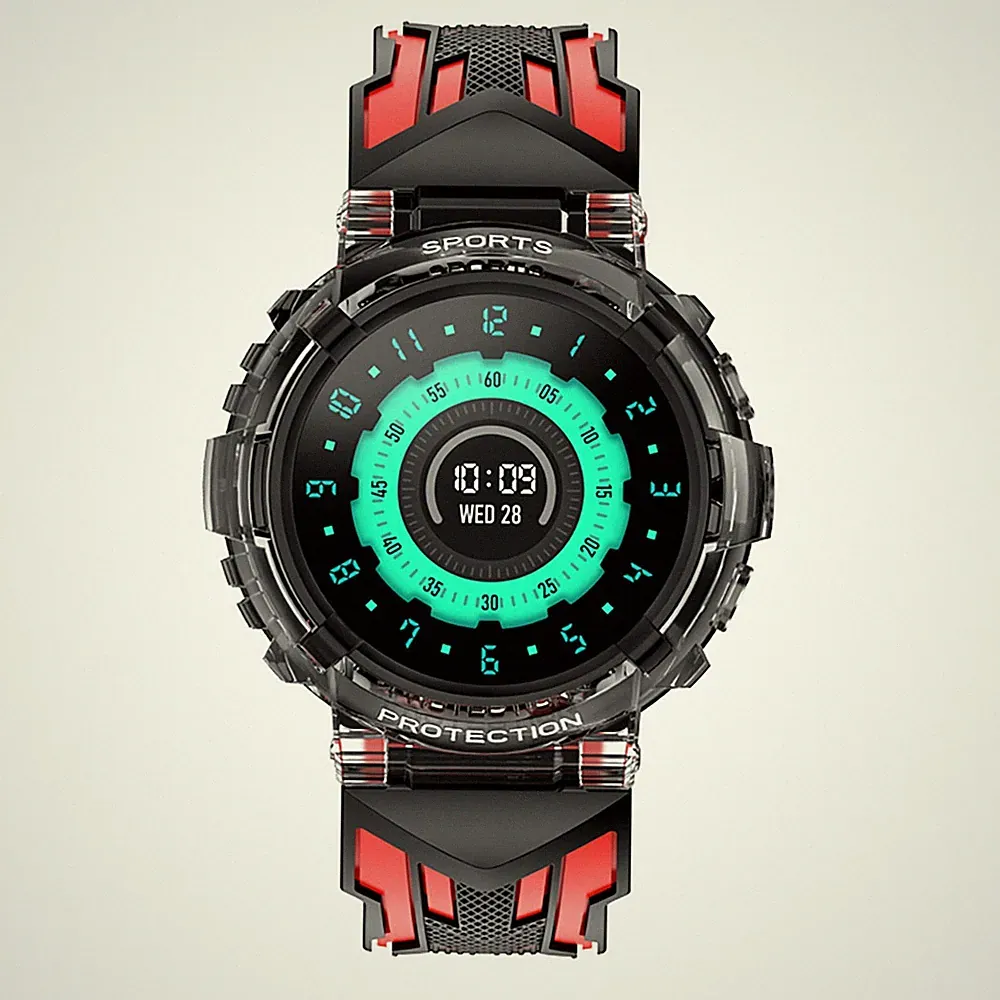 Avizar, Vega Kinder‑Smartwatch wasserdicht mit Anruf & Herzsensor / Rot