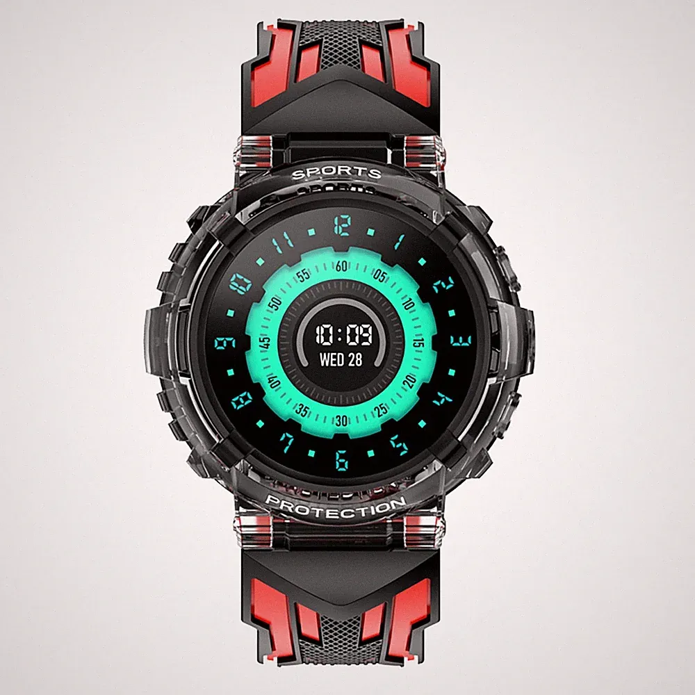 Avizar, Vega Kinder‑Smartwatch wasserdicht mit Anruf & Herzsensor / Rot