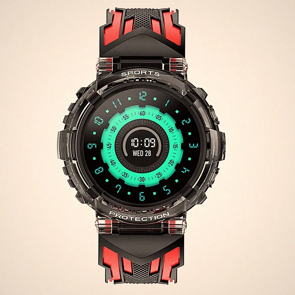 Avizar, Vega Kinder‑Smartwatch wasserdicht mit Anruf & Herzsensor / Rot