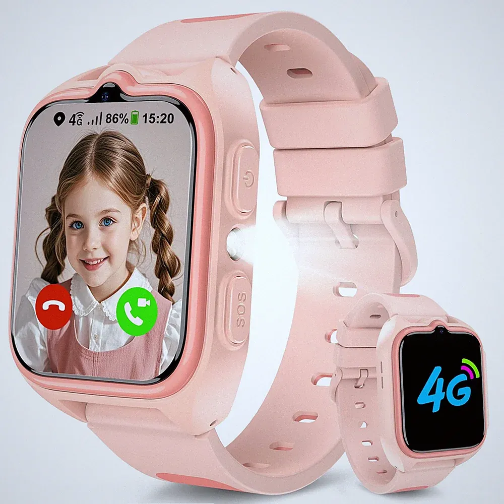 Baolubao 4G Smartwatch Kinder Kinder Telefonuhr mit SIMKartenslot, Telefonan...