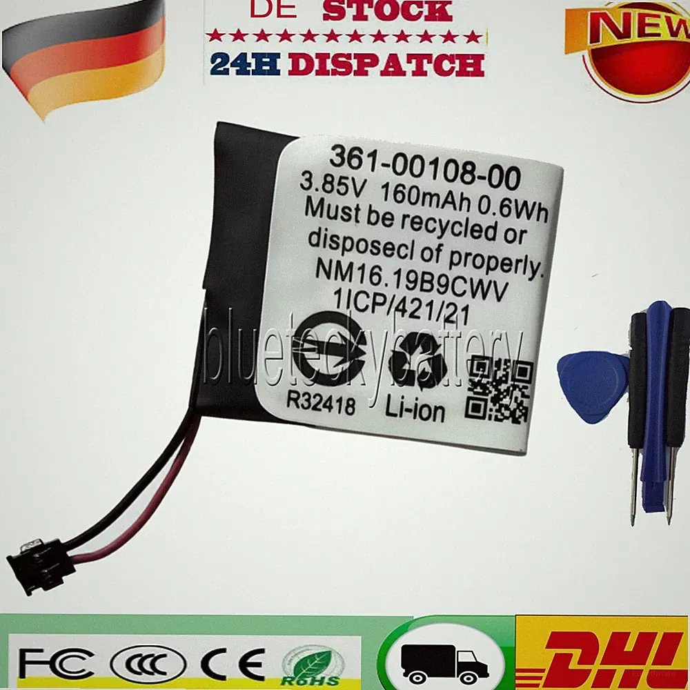 Batteria Akku für Gps-Fitness Smartwatch Garmin Vivoactive 3/361-00108-00/