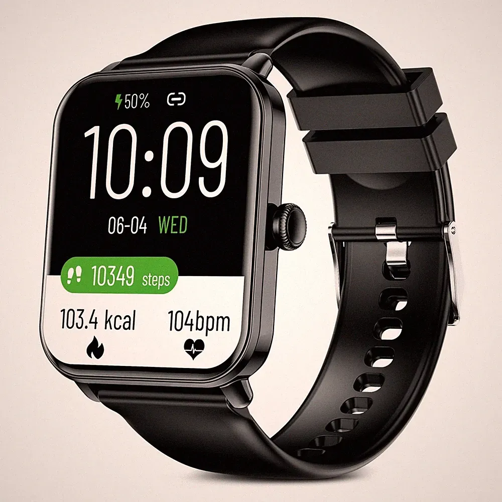 Bea-fon Sport 10S Smartwatch Schwarz Fitnessuhr Bluetooth Pulsmesser