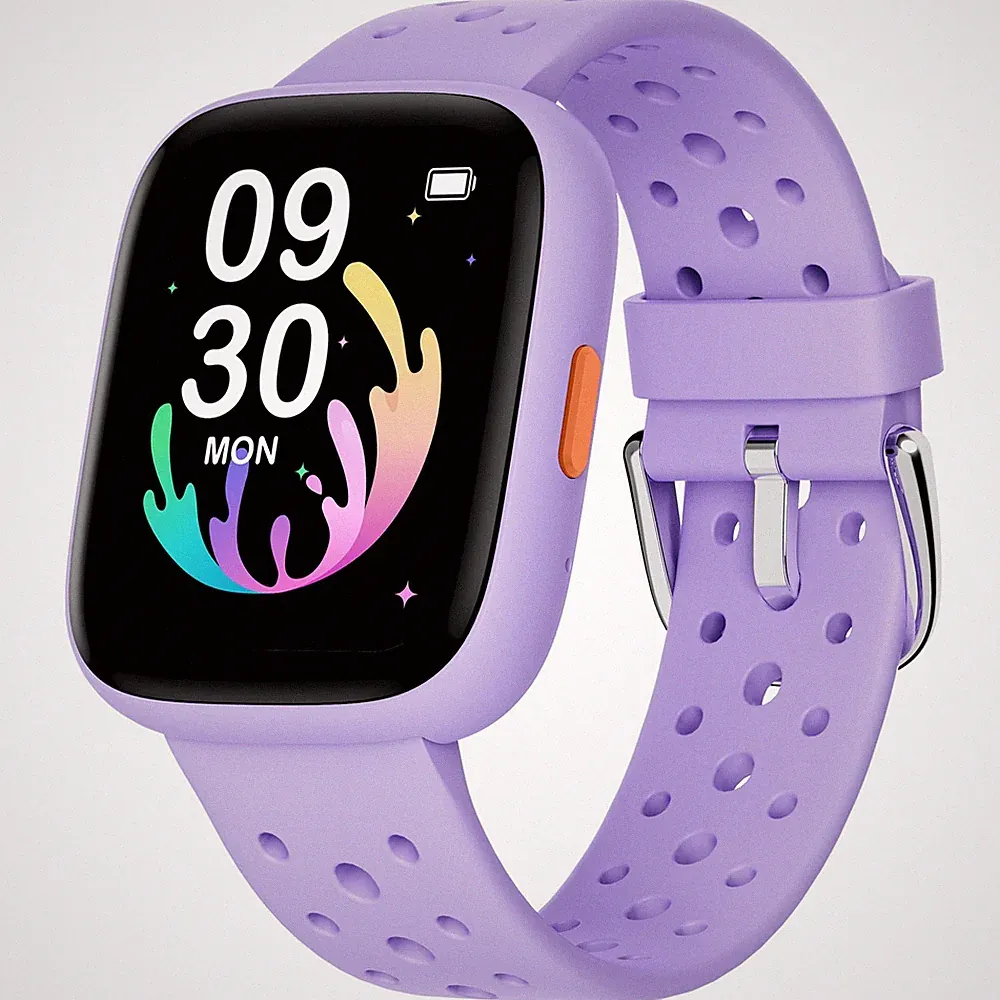 BIGGERFIVE Smartwatch Kinder 1,8" Fitness Uhr Schrittzähler, Puls, Schlafmonitor