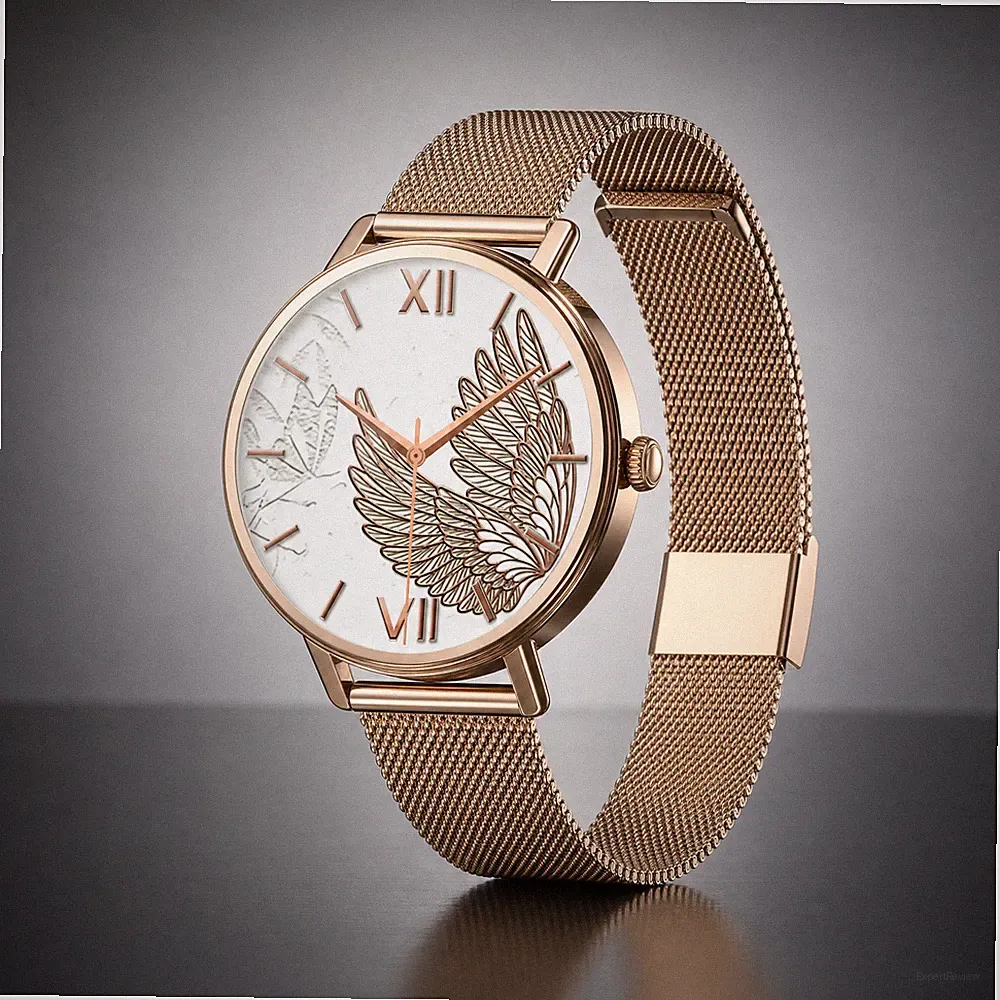 Blackview Smartwatch Damen 1,26 Zoll Gold Rund Bluetooth-Call SpO2 IP67 NEU OVP