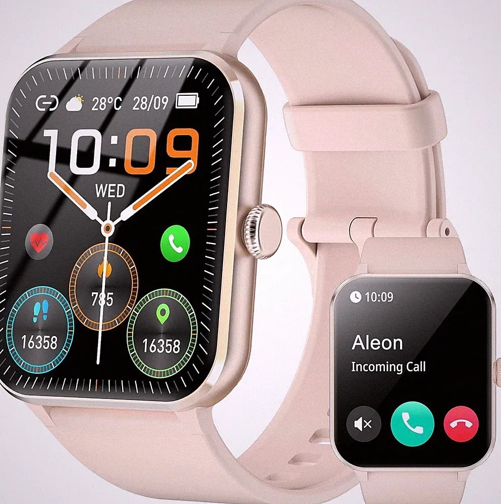 Blackview Smartwatch für Damen mit Telefonfunktion Sprachassistent Blutdrucks